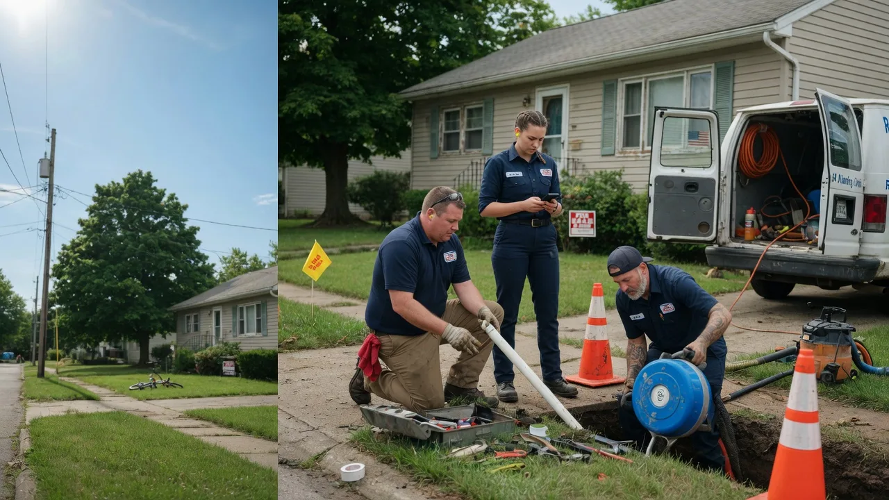 Sewer Line Repair in Grandview, TX near me